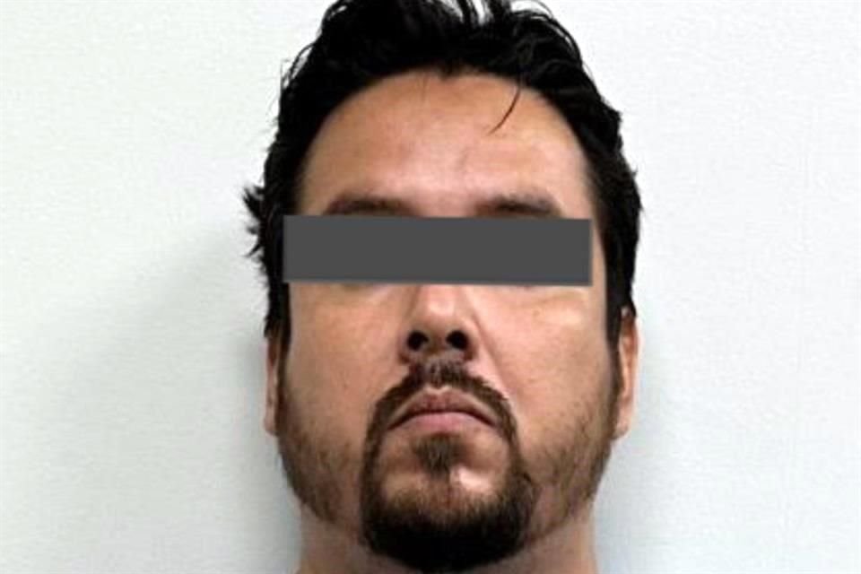 El detenido identificado por la autoridad como Amadeo, de 37 años.