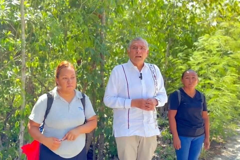 El aspirante se encuentra de gira en Quintana Roo.