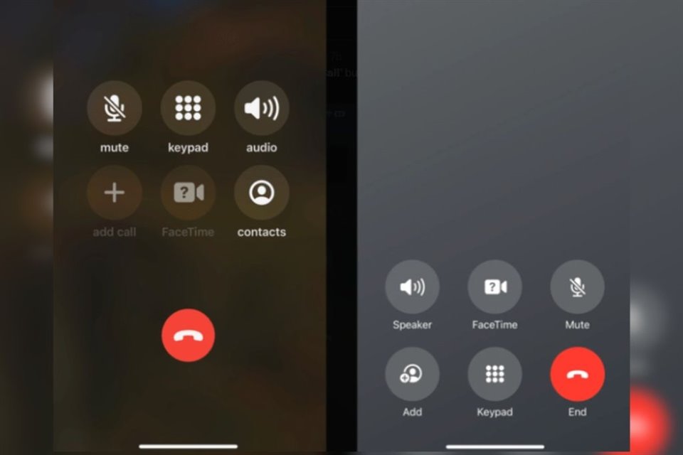 Revelan que la ubicación del botón rojo para poner fin a una llamada en el iPhone cambiará de sitio en la próxima actualización iOS 17.