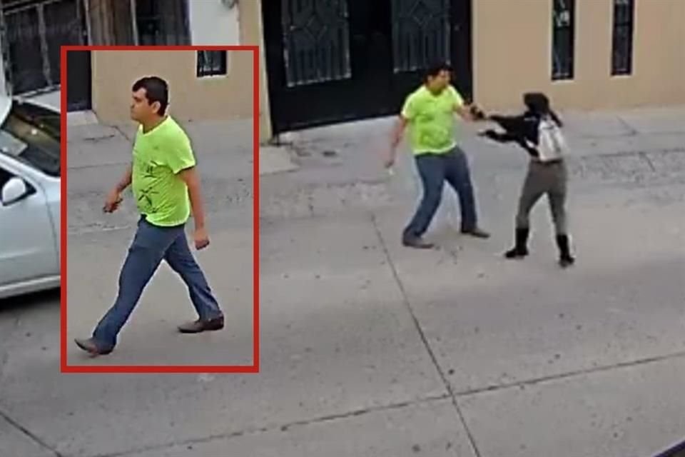 Autoridades buscan a un hombre que esta mañana apuñaló a plena luz del día a Milagros Monserrat en calles de León, Guanajuato.