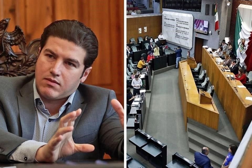 Samuel García y legisladores local de PRI y PAN mantienen pleito político.