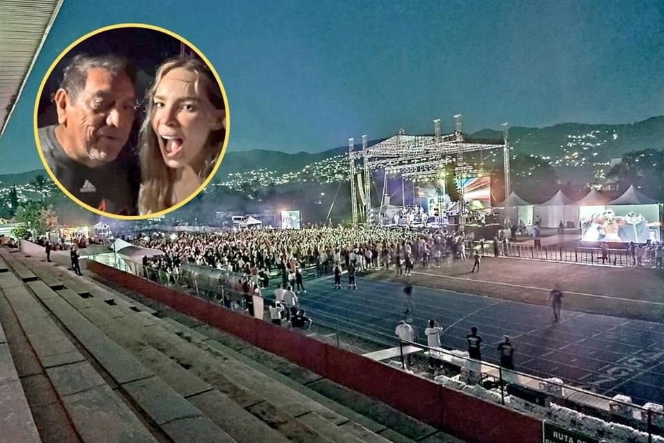 Entre los asistentes al concierto de Belinda estuvo el senador Félix Salgado, papá de la Gobernadora Evelyn.