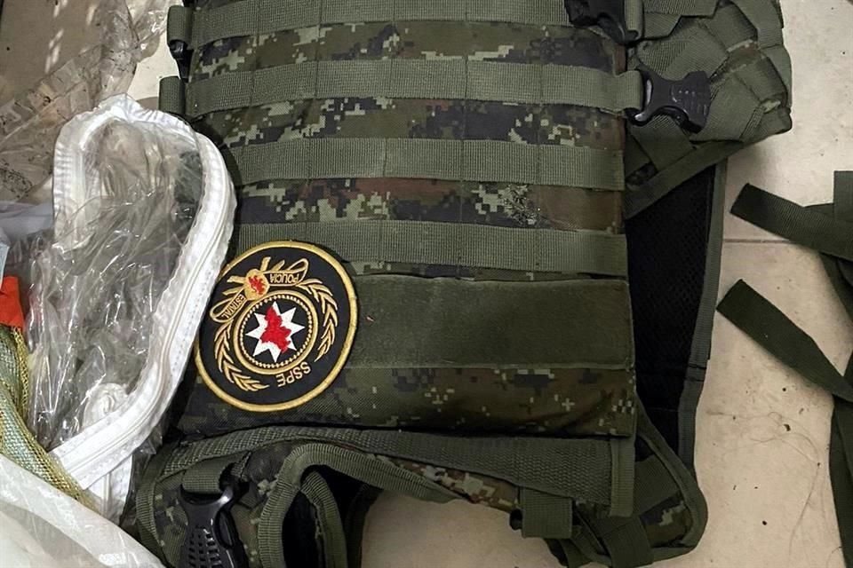 Equipo táctico fue encontrado en el domicilio.