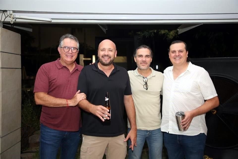 Lalo Perches, Guillermo Villarreal, Alfonso Cantú y Jorge Gutiérrez