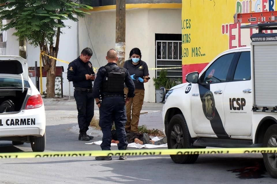 Cinco hombres y una mujer son asesinados en cuatro hechos distintos en El Carmen; investigan como responsable a un solo grupo criminal.