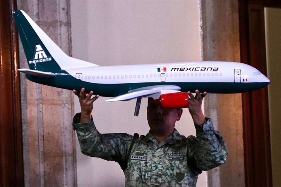 Mexicana de Aviación está a cargo de la Secretaría de la Defensa Nacional.