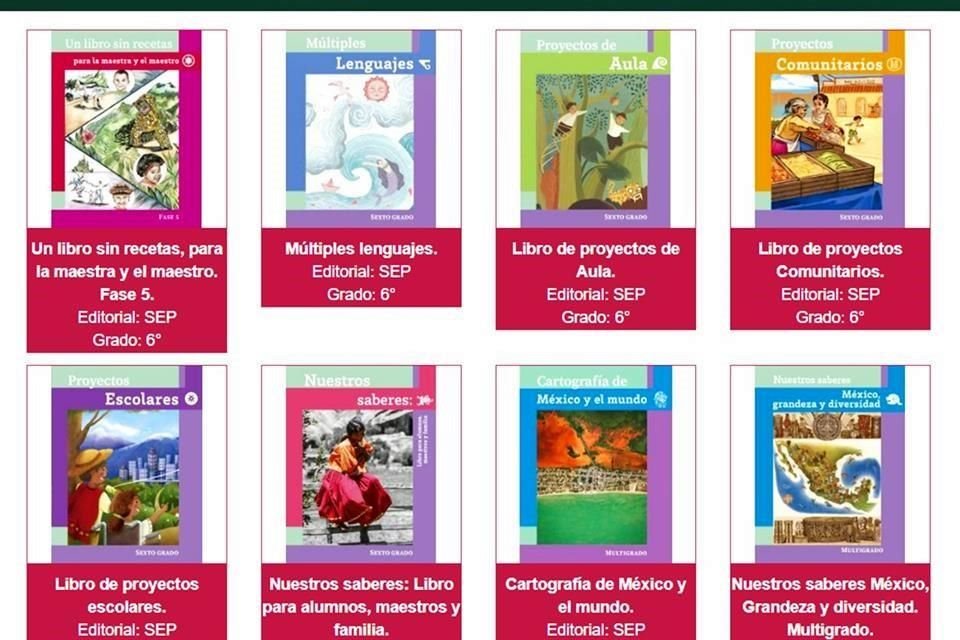 Los materiales escolares están disponibles digitalmente en la página de la Comisión Nacional de Libros de Texto Gratuitos.