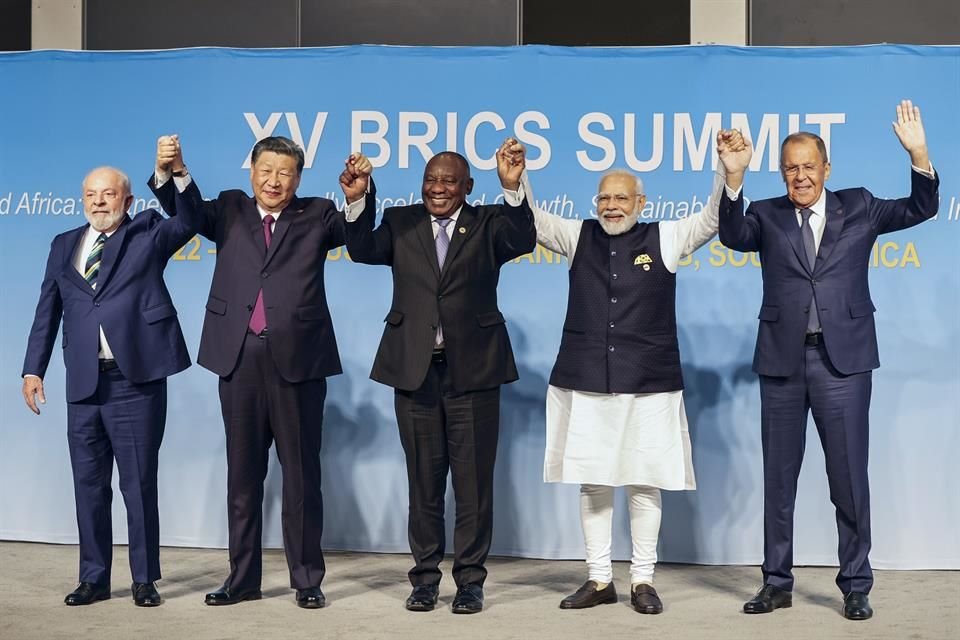 La Cumbre BRICS 2023 se lleva a cabo en el Centro de Convenciones Sandton, en Johannesburgo.