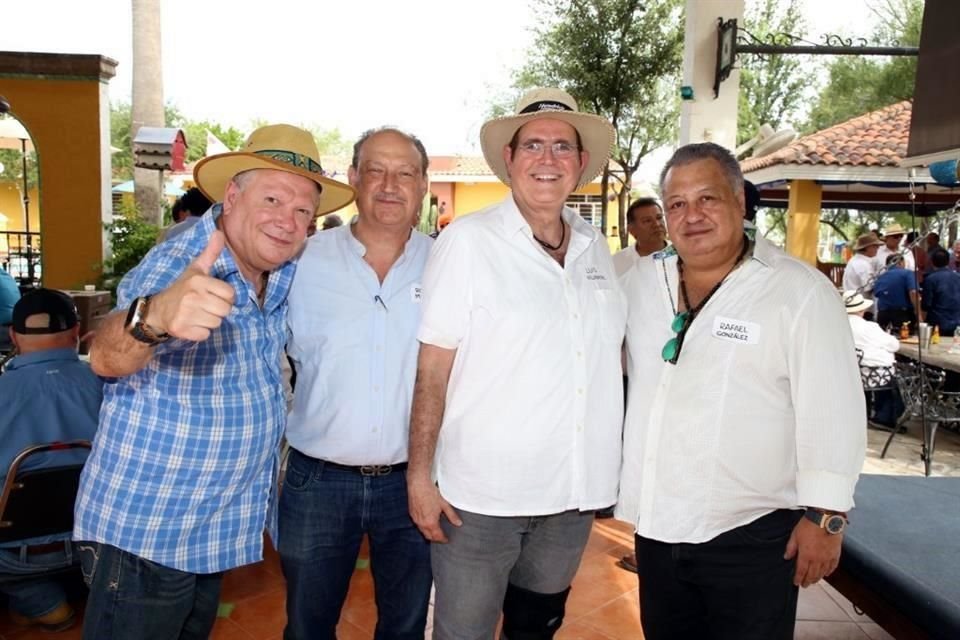 Jorge Lozano, Rodolfo Martínez, Luis Villarreal y Rafael González