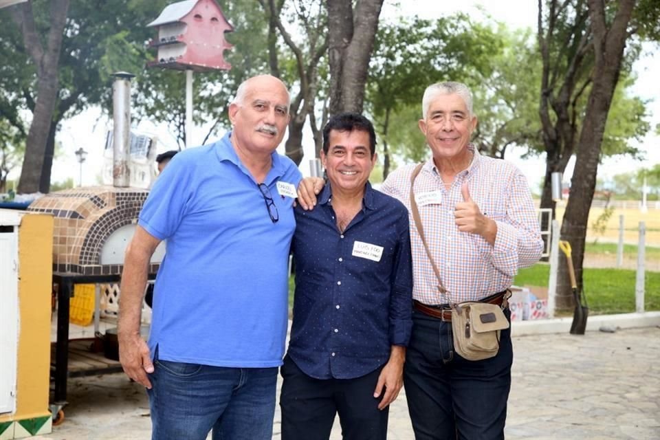 Carlos Vergara, Luis Fernando Martínez y Roberto Lara