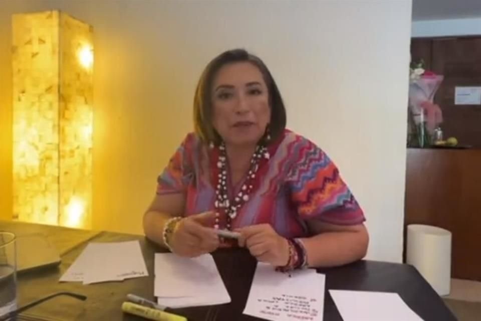 Xóchitl Gálvez, aspirante presidencial del Frente.