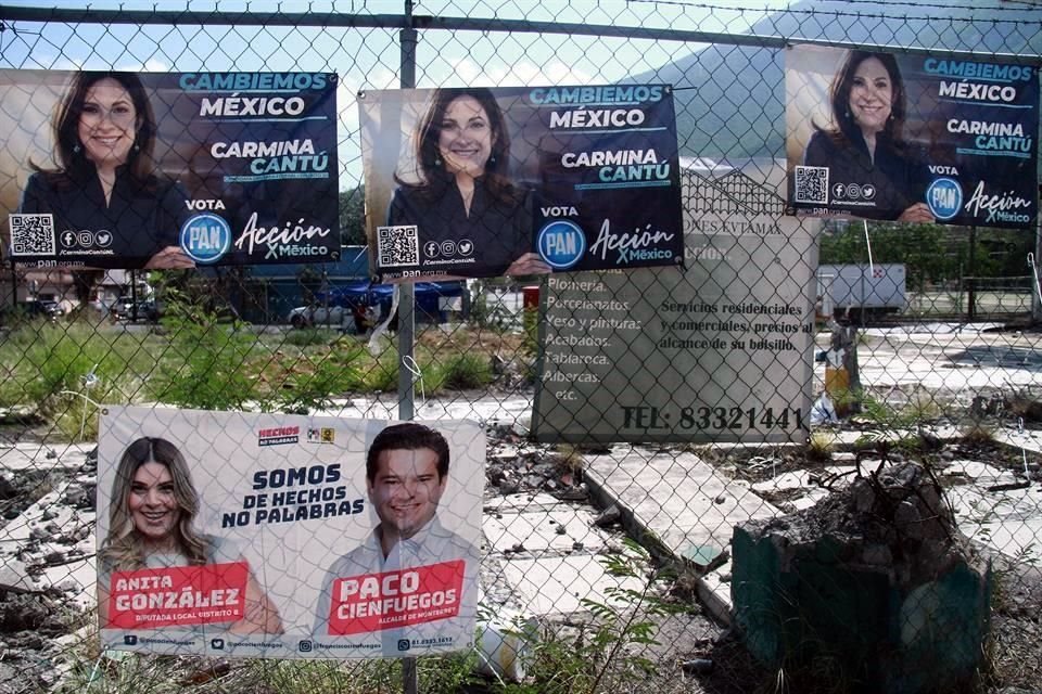 Las lonas serán donadas a comunidades de escasos recursos.