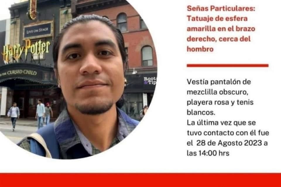 El joven de 32 años fue visto por última vez en Chilpancingo, lugar al que acudió para realizar trámites.