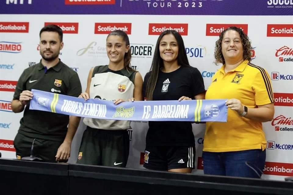 Las campeonas de Europa y las de México se miden este viernes en el Estadio Universitario.