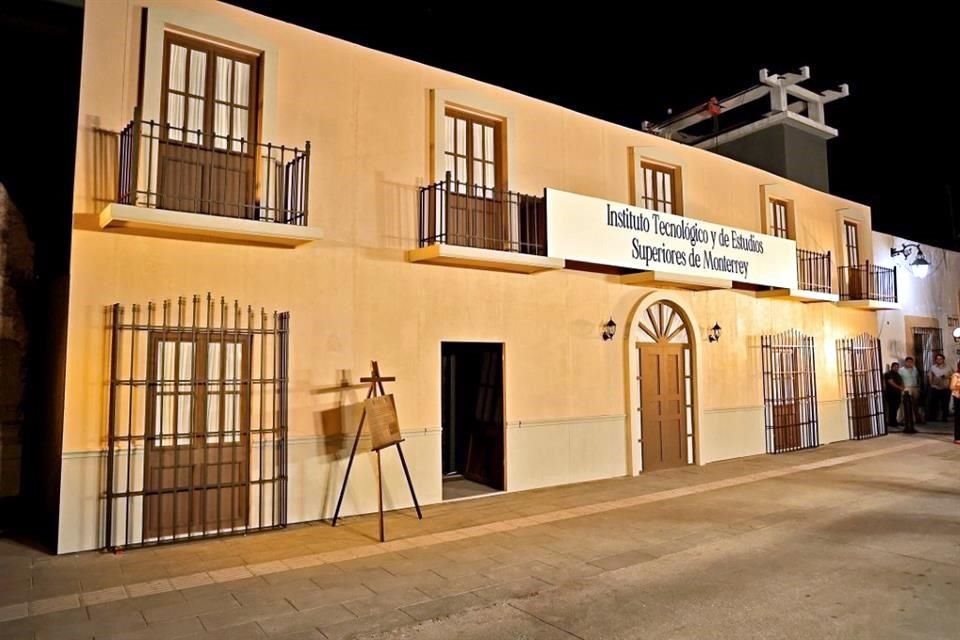 Una escenografía recreó la casona que fue sede del Tecnológico al establecerse en 1943