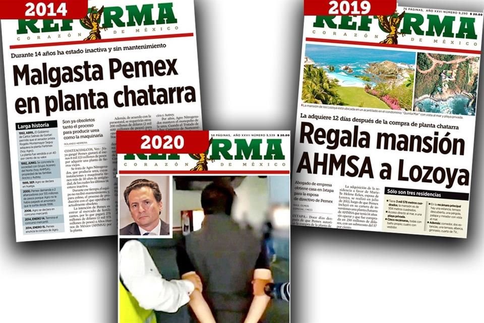 Lozoya autorizó la compra de una planta chatarra a AHMSA y pagó una cifra inflada. A cambio recibió un soborno de 3.4 mdd.