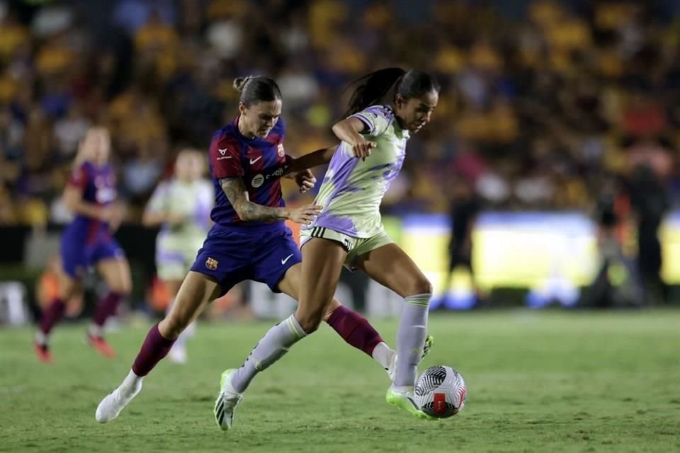 Repasa las acciones del duelo amistoso internacional entre Tigres Femenil y Barcelona Femenil, campeón de Europa.