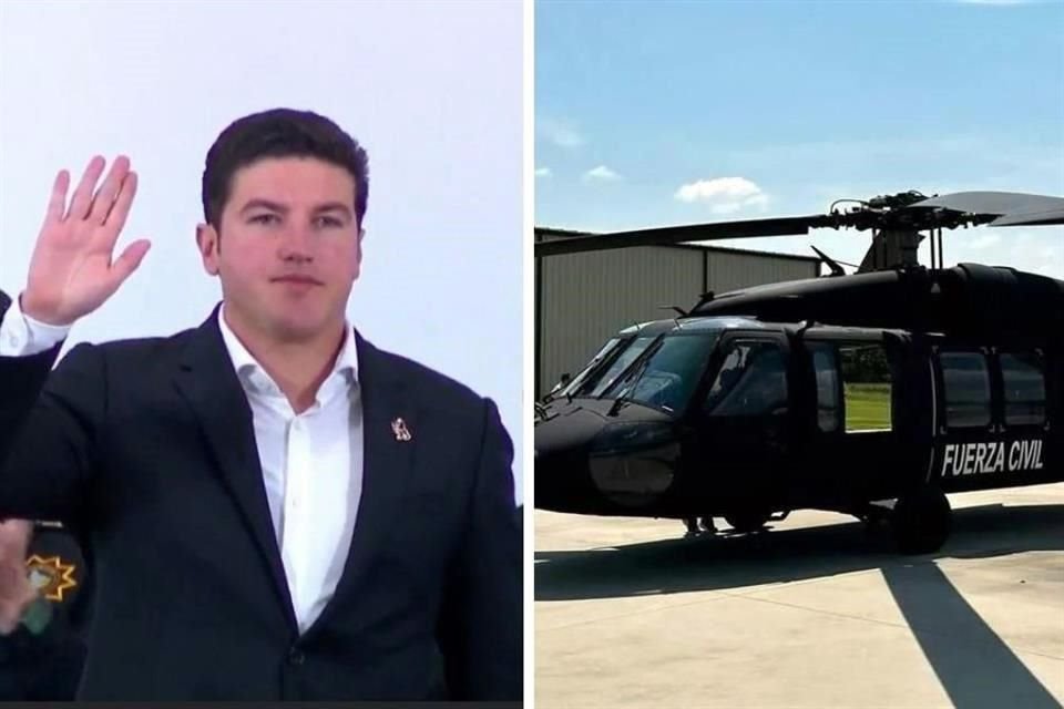 El helicóptero Black Hawk no llegó ayer a la celebración del Día del Policía, como esperaba el Gobernador Samuel García.