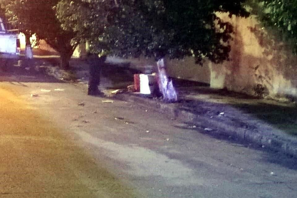 Uno de los puntos donde se abandonaron los restos humanos.