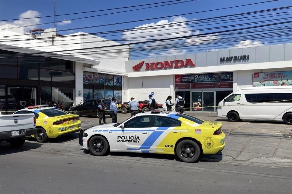 Los hechos se registraron en la agencia de motos Honda, en la Col. Jardín Español.