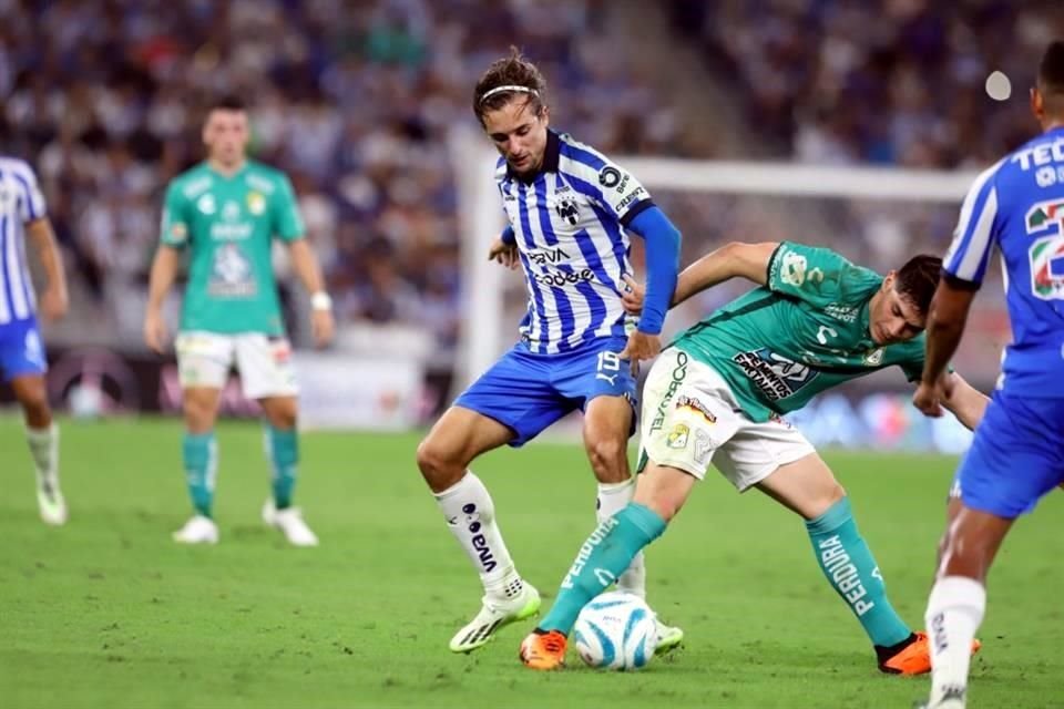 Los Rayados vencieron 3-1 a León previo al Clásico Regio, que jugarán posiblemente sin delanteros ni el español Sergio Canales.