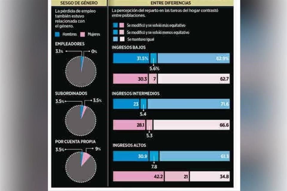 Sesgo de género: La pérdida de empleo también estuvo relacionada con el género.