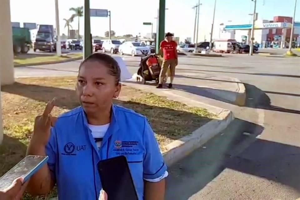 Mayra Torres, madre de la joven, quien portó el uniforme de su hija, advirtió que su protesta no terminará en tanto no se dé una solución a su demanda.