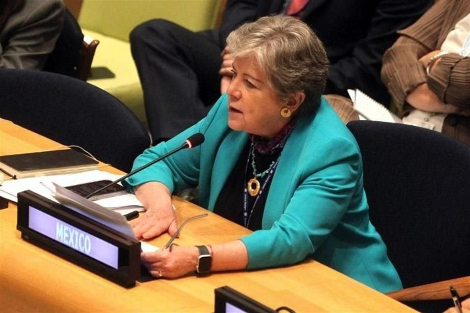 Alicia Bárcena, titular de SRE, tuvo otra participación en la Asamblea General de la ONU en Estados Unidos.