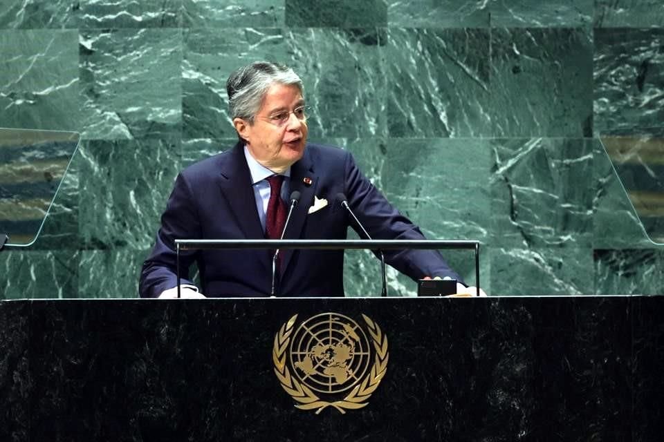 El Presidente de Ecuador, Guillermo Lasso, pidió afrontar el fenómeno del narcotráfico en la reunión anual de la Asamblea General de las Naciones Unidas en Nueva York.