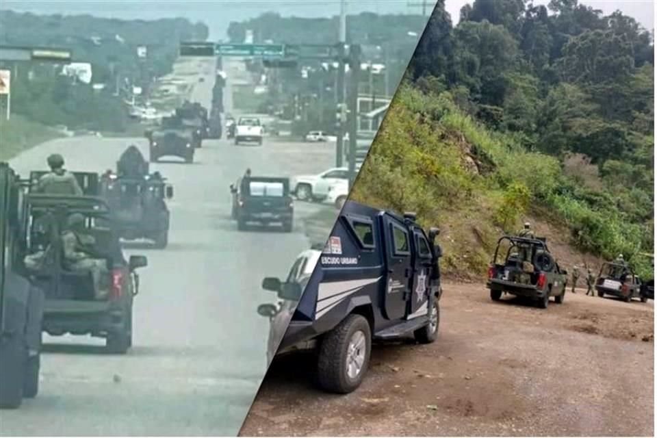 Los elementos federales y locales fueron vistos movilizándose en la Sierra de Chiapas, golpeada por la disputa de cárteles.