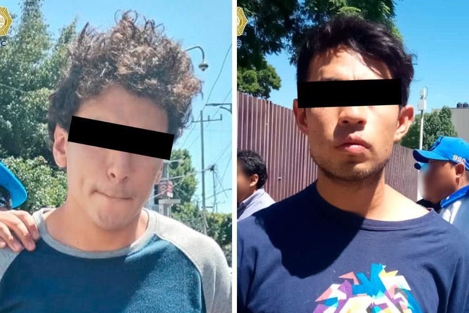 Policías detuvieron a dos hombres de 27 y 29 años de edad, en posesión de aparente droga en recipientes de dulce de tamarindo.