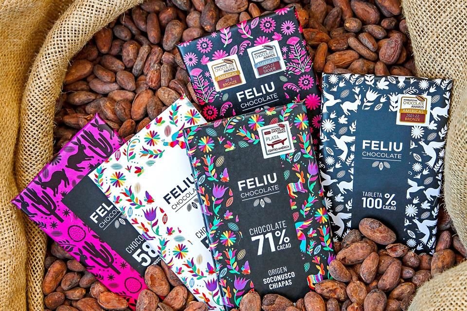 Feliu ha expresado lo mejor del cacao nacional y las medallas lo avalan. Descubre estas y otras barras de chocolate mexicano ganadoras.