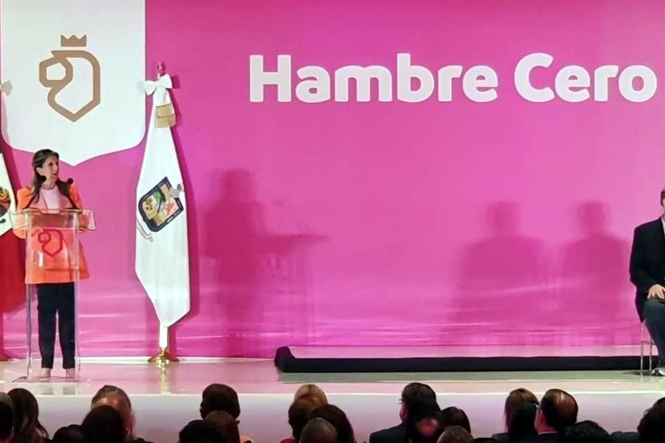 La Secretaria Martha Herrera aseguro que 280 mil personas se han visto beneficiadas por el programa Hambre Cero.
