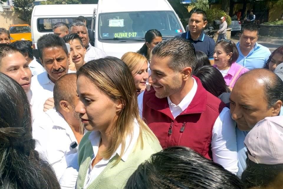 El ex jefe de la Policía, Omar García Harfuch, acudió a un evento ayer en la Alcaldía Álvaro Obregón.