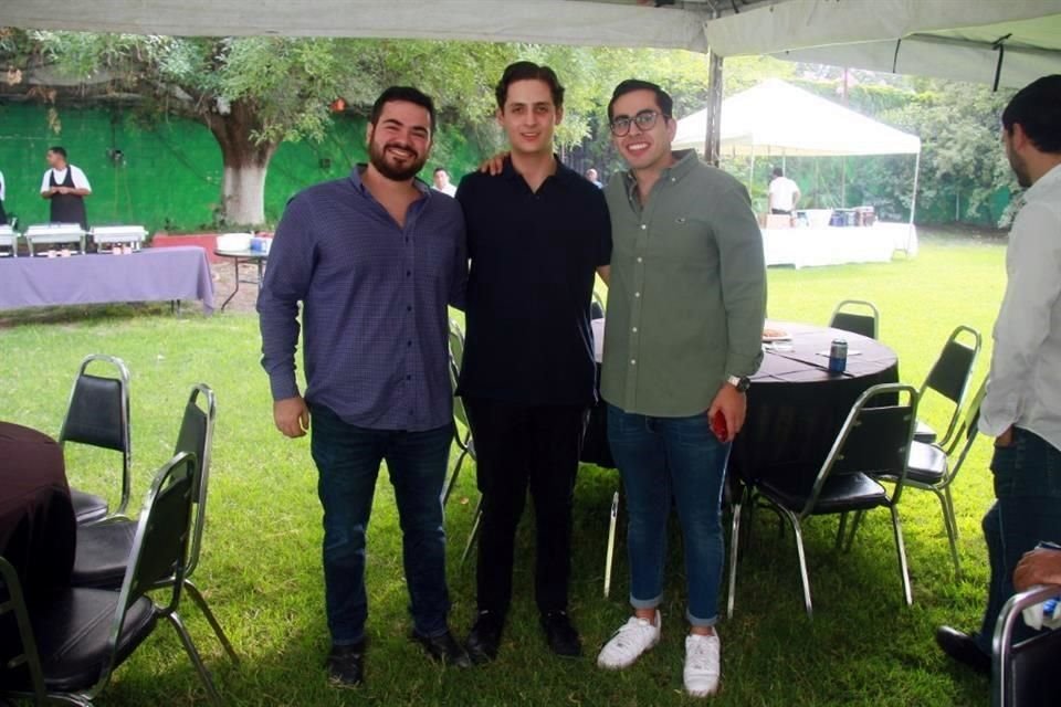 Sergio Tamez Chapa, Diego Mahuad y Juan Pablo Flores