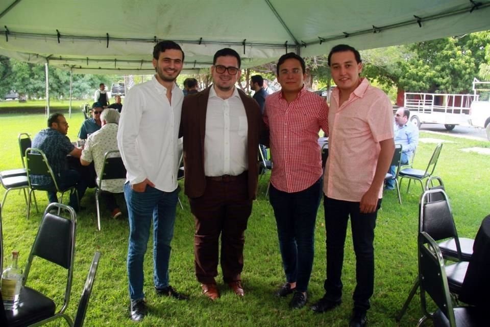 Diego Áncer, Rodrigo Rendón, Oswaldo Vargas y Jesús Lozano