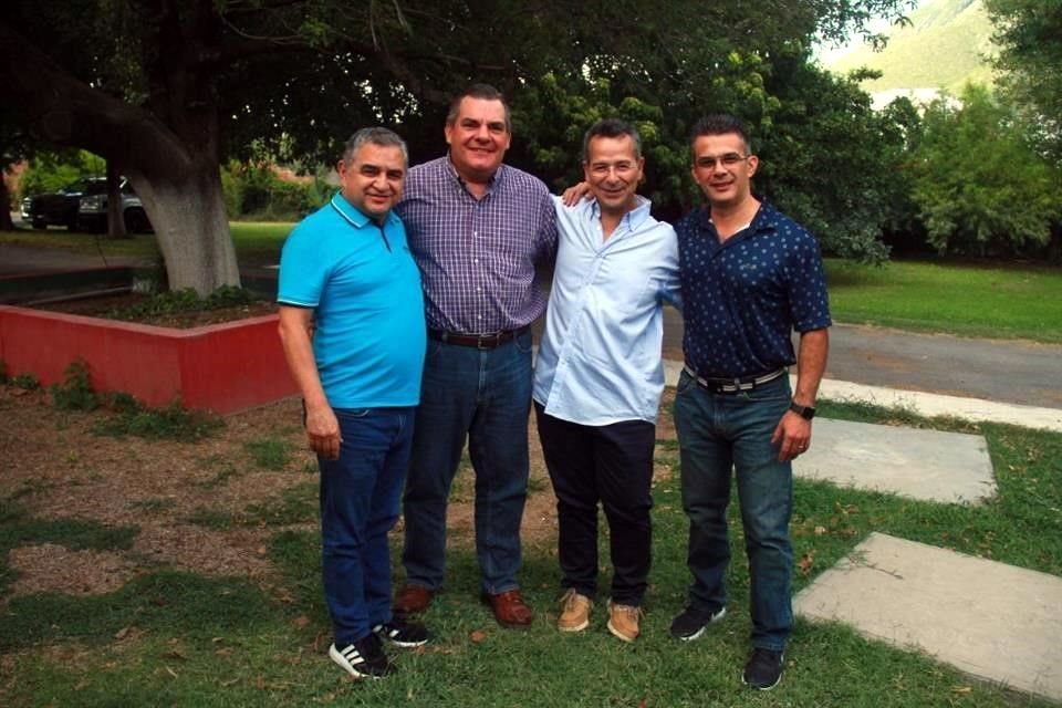 Alfredo Argüelles, Jorge Otero, Jesús de la Garza González y Francisco Arizpe