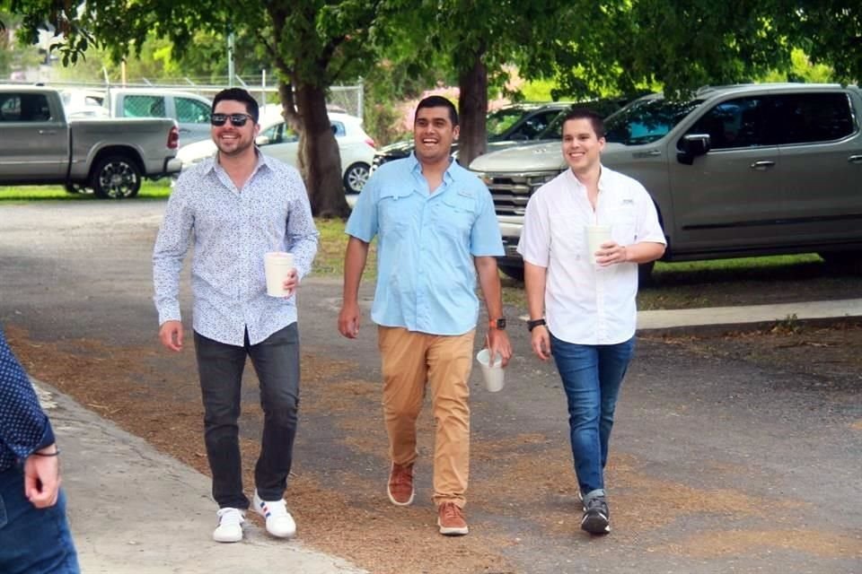 Emilio Rodríguez, José Jasso y Luis Elizondo