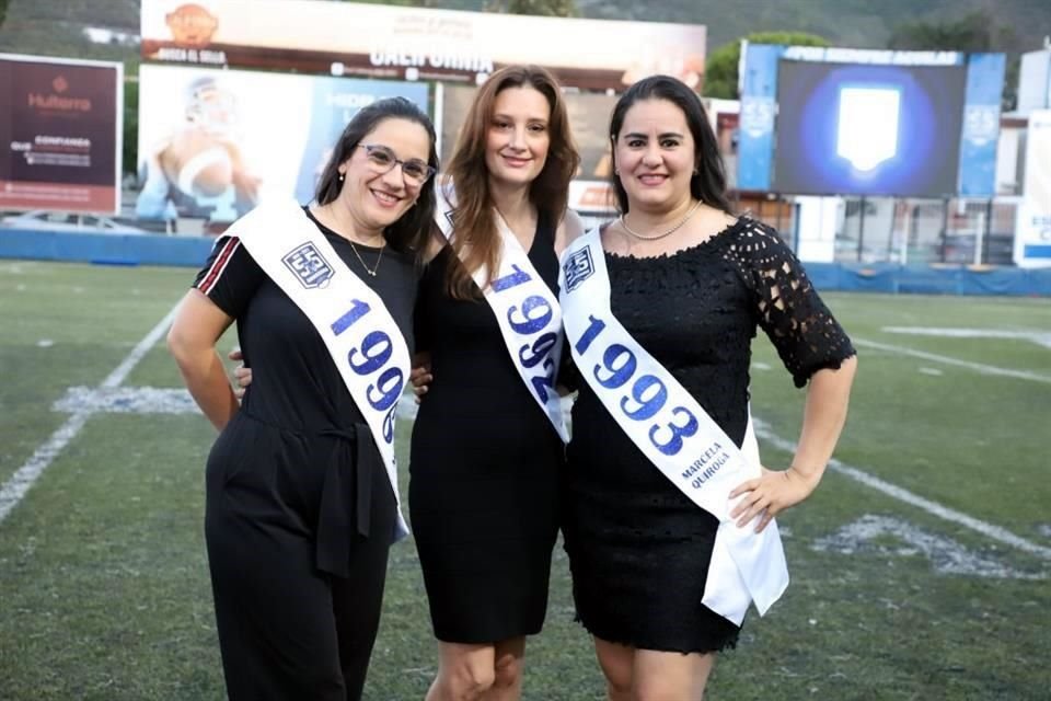 Mely Soto, Mayra Villarreal y Marcela Quiroga