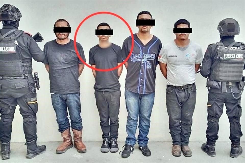 El detenido fue identificado como Jesús, de 23 años, conocido como El Minimi.
