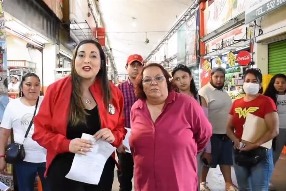 'Yo mandé un oficio, pedí permiso y a mí no se me negó la entrada, porque cuando (...) uno no es prepotente, la Central de Abasto te recibe con los brazos abiertos', dijo diputada.