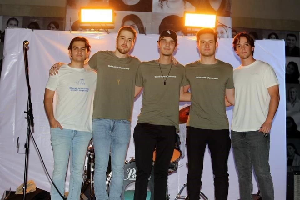 Mario Villarreal, Alonso Campuzano, Fernando Andonie, Diego Richardson y Pepe Guajardo