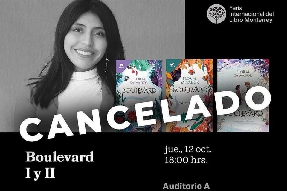 La editorial Penguin Random House, que publica a la autora Flor Salvador, anunció la cancelación en su cuenta de Instagram, sin especificar la razón.