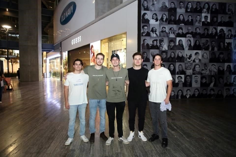 Mario Villarreal, Alonso Campuzano, Fernando Andonie, Pepe Guajardo y Diego Richardson
