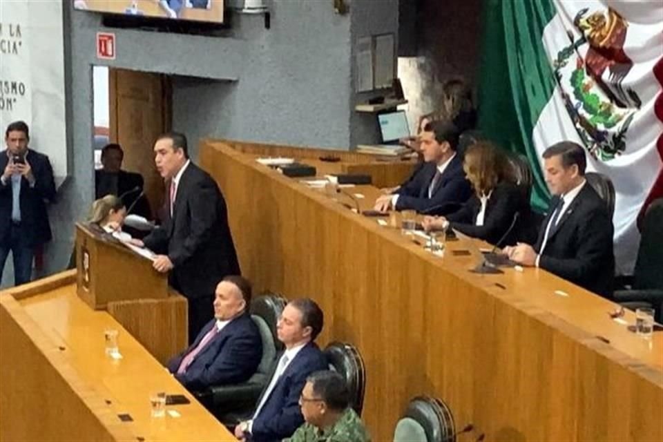 Heriberto Treviño, líder del PRI en el Congreso local.