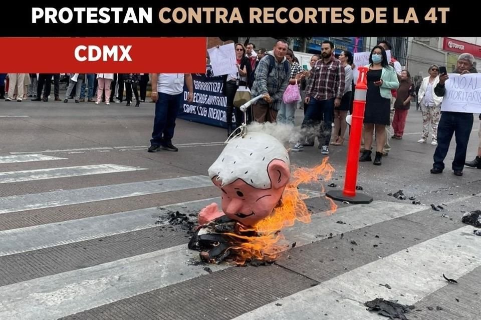 Protestas de trabajadores del Poder Judicial en la CDMX.