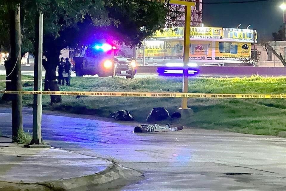 El hombre asesinado estaba a un costado de la Avenida Miguel Alemán, en la Colonia Nueva Linda Vista, en Guadalupe.