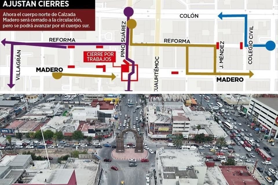 Se espera que terminen las obras en el Arco el 9 de noviembre.