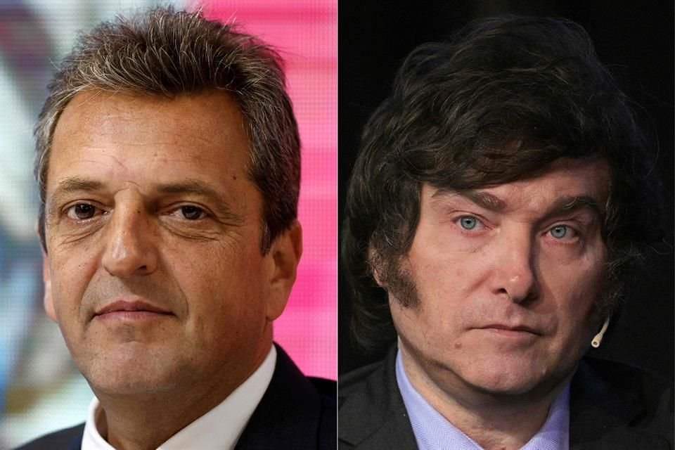 Sergio Massa y Javier Milei irán a la segunda vuelta de  las elecciones presidenciales en Argentina.