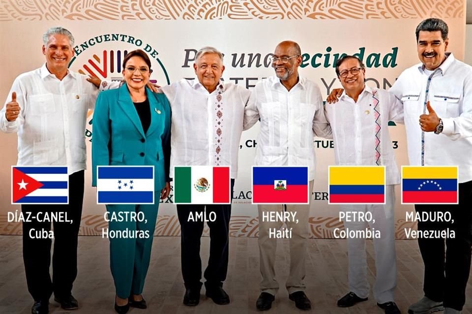 Convocados por AMLO, presidentes de países expulsores de migrantes propusieron medidas para atenuar el fenómeno, pero Cuba y Venezuela optaron por achacar a EU la responsabilidad del flujo migratorio